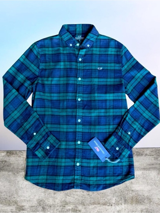 Vineyard Vines Other - NWT Boy’s Vineyard Vines Black Watch (Charleston Green Plaid) Shirt